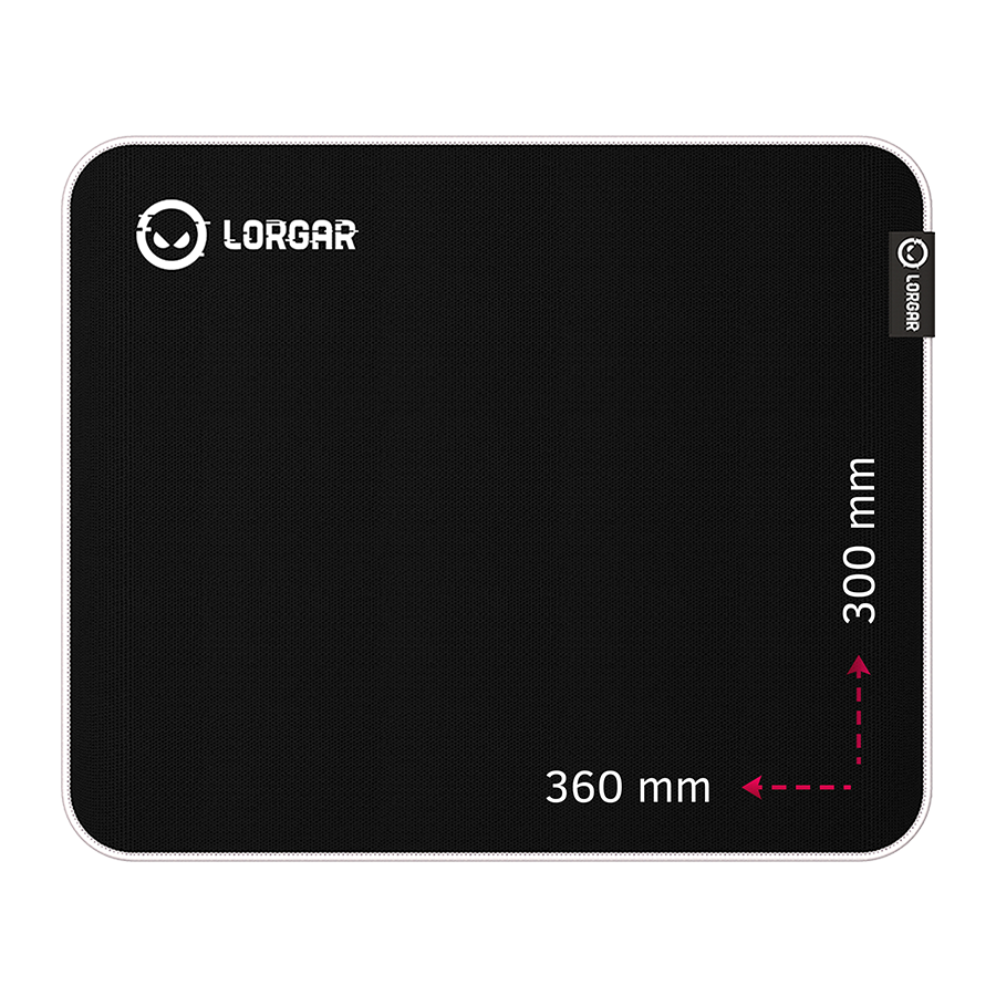 Lorgar Legacer 753, Gaming mouse pad, Ultra-gliding surface, Purple...