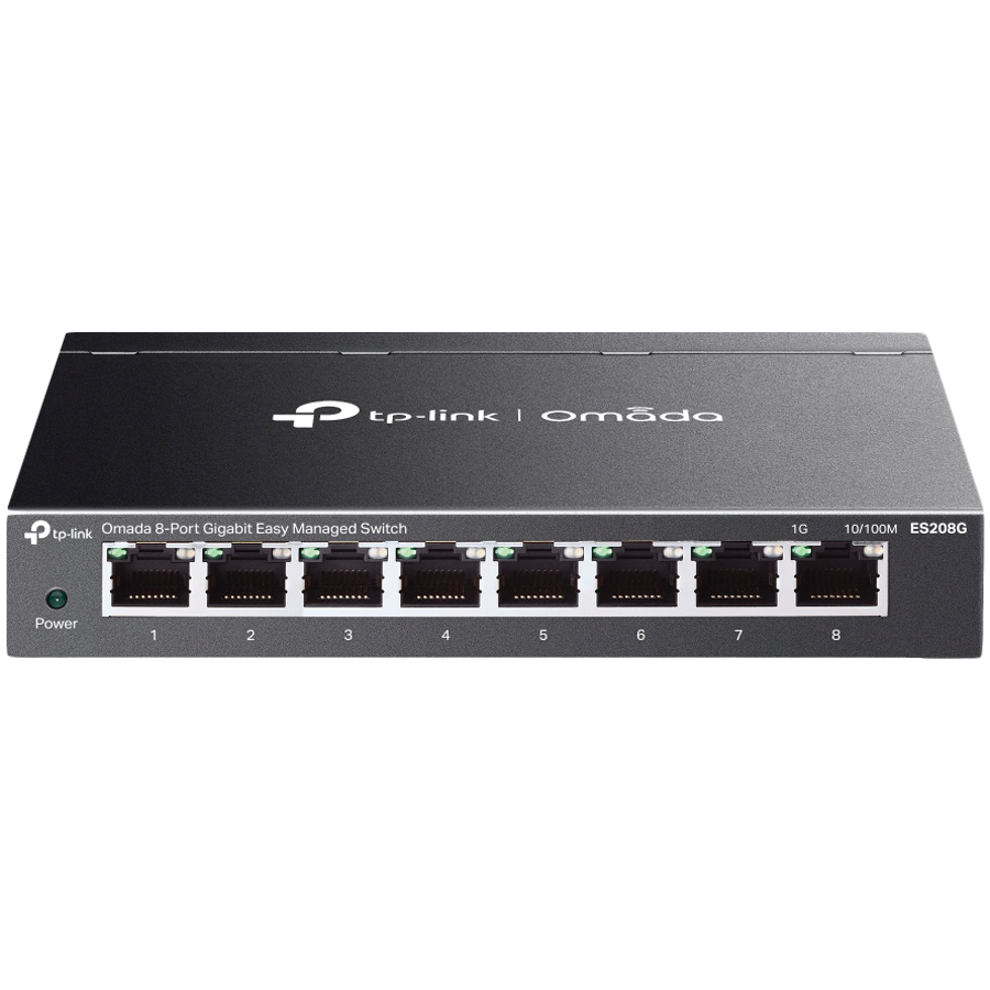 TP-Link ES208G Omada 8-Port Gigabit Easy Managed Switch, 8 x Gigabi...