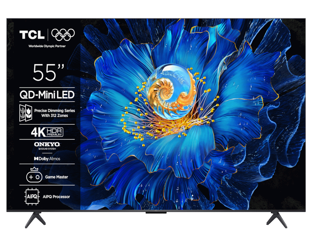 TCL 55"C6KS 4K QD-Mini LED TV60Hz Google TV; Game Master;Dolby Atmos; Onkyo 2.1; HDR Premium;