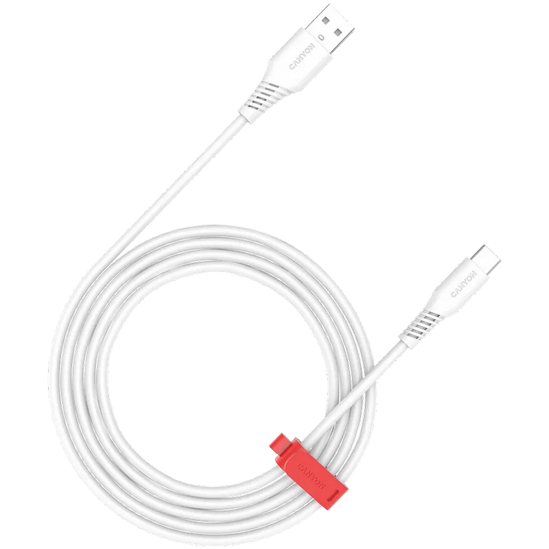  Kabel za mobitel Canyon AC18SC A-C 18W 1.2m Bijeli