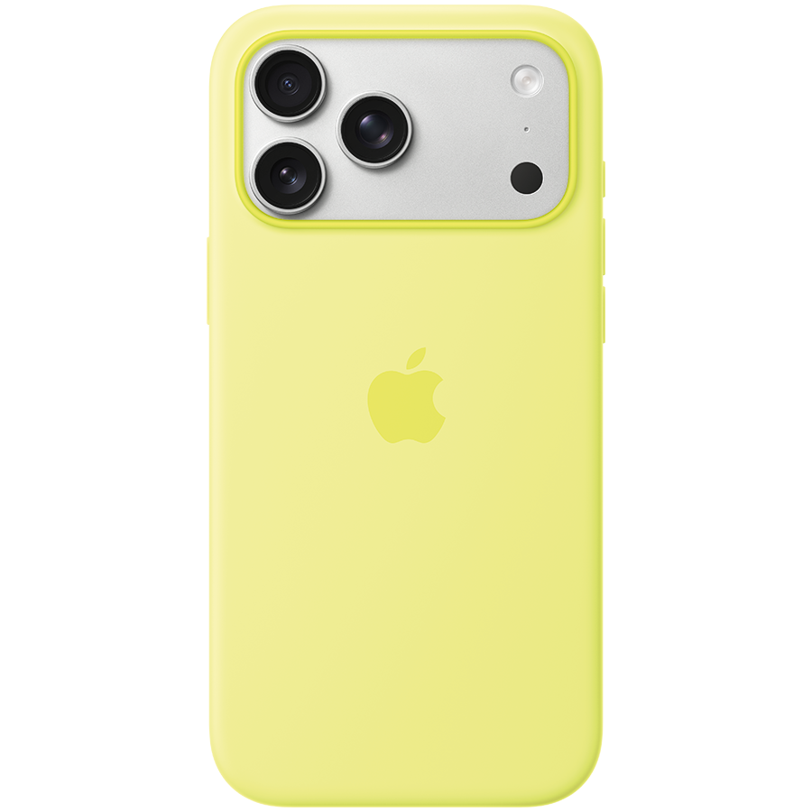 iPhone 17 Pro Max Silicone Case with MagSafe - Neon Yellow,Model A3...
