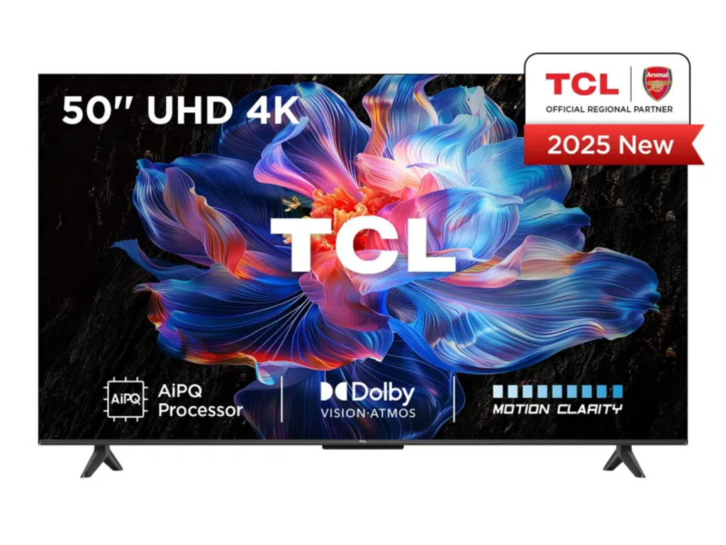 TCL 50"V6C 4K TV Google OSHDR10 HVA Panel Motion ClarityDolby Audio; AiPQ Processor;