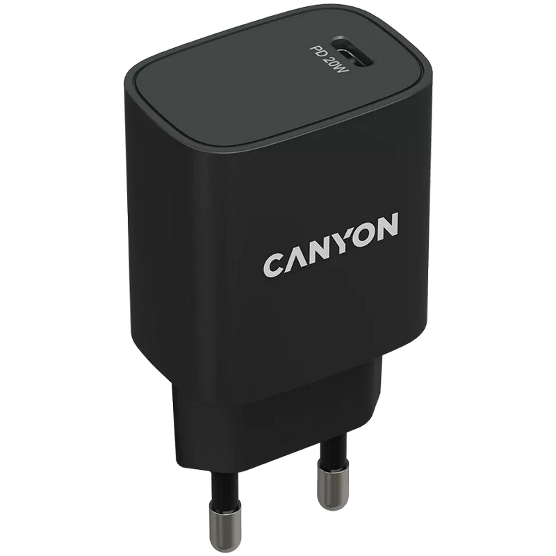 Adapter Canyon H-20-02 PD 20W USB-C Crni