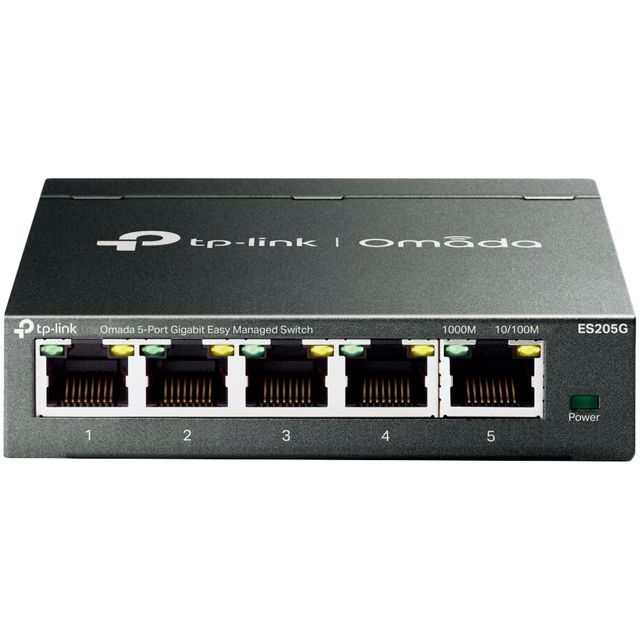 Omada 5-Port Gigabit Easy Managed Switch 5× Gigabit RJ45 Ports Desk...