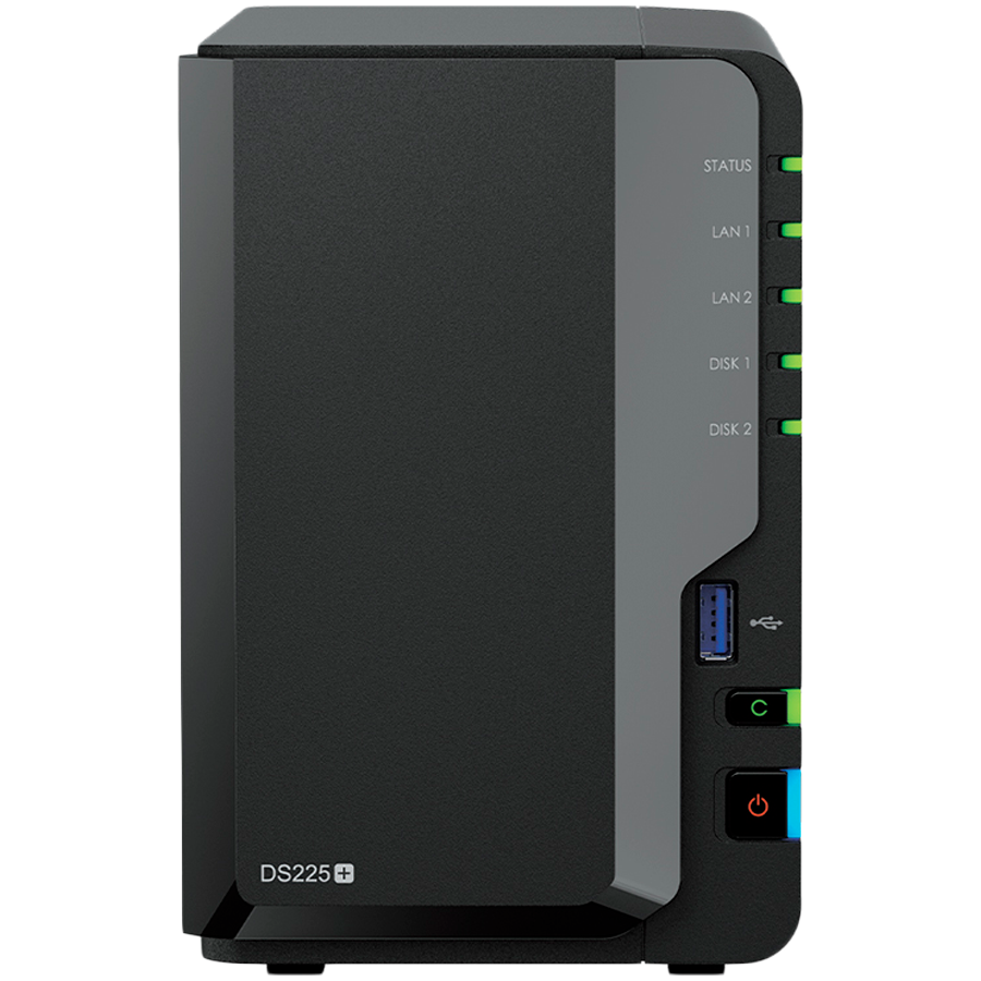 Synology DS225+, Tower, 2-bays 3.5'' SATA HDD/SSD, CPU Inte Celeron...