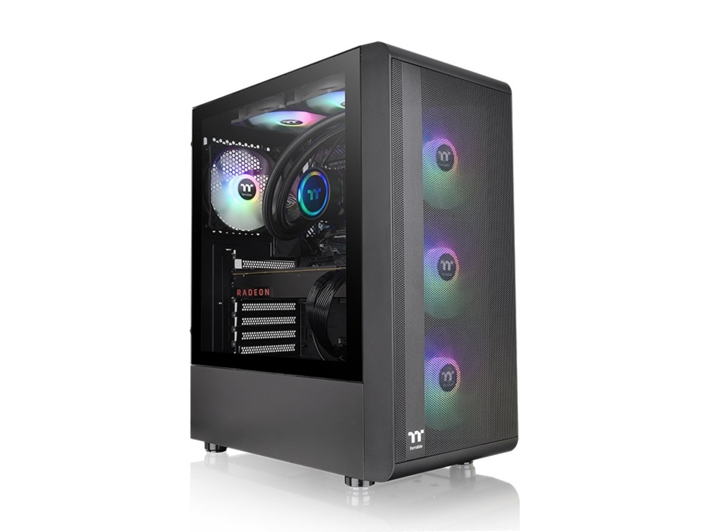 Thermaltake S200 TG ARGB Mid tower case, 3x ARGB 120mm Lite fan