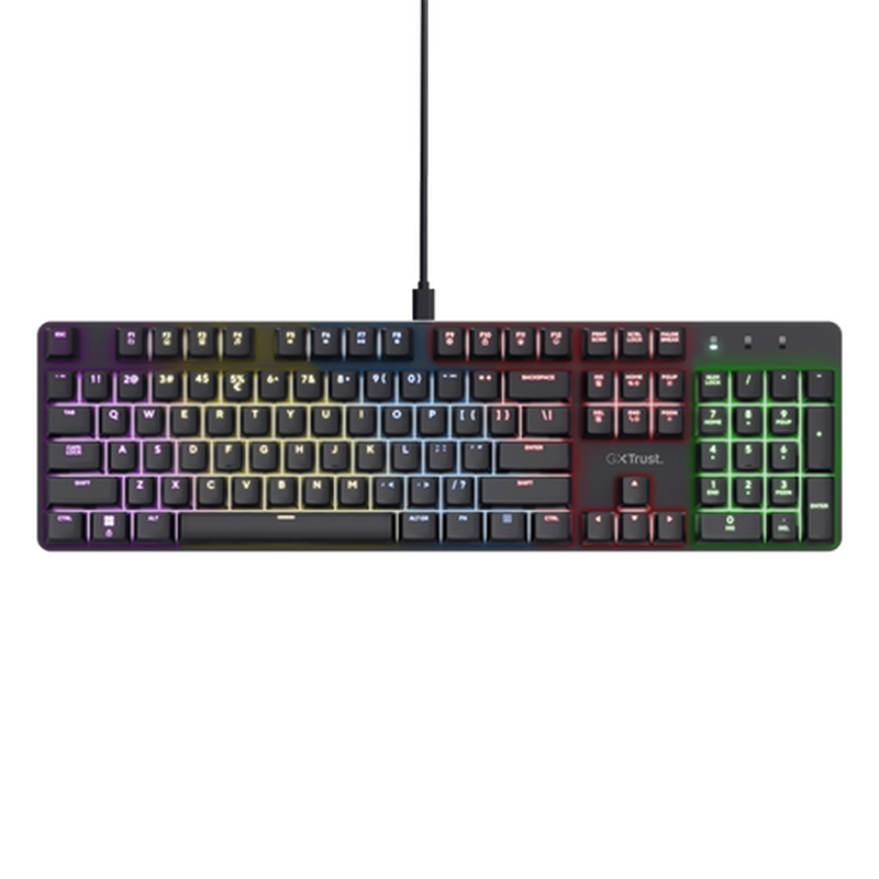 Tipkovnica mehanička Trust Zora GXT 871 Crna