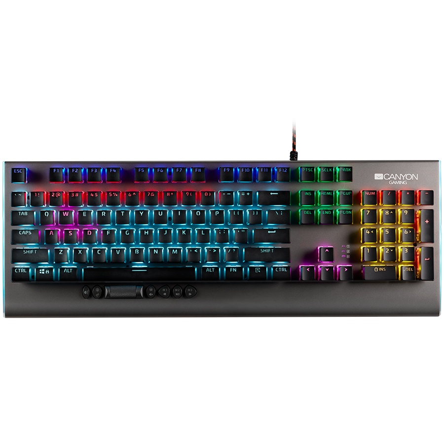CANYON Interceptor GK-8, Wired multimedia gaming keyboard with ligh...
