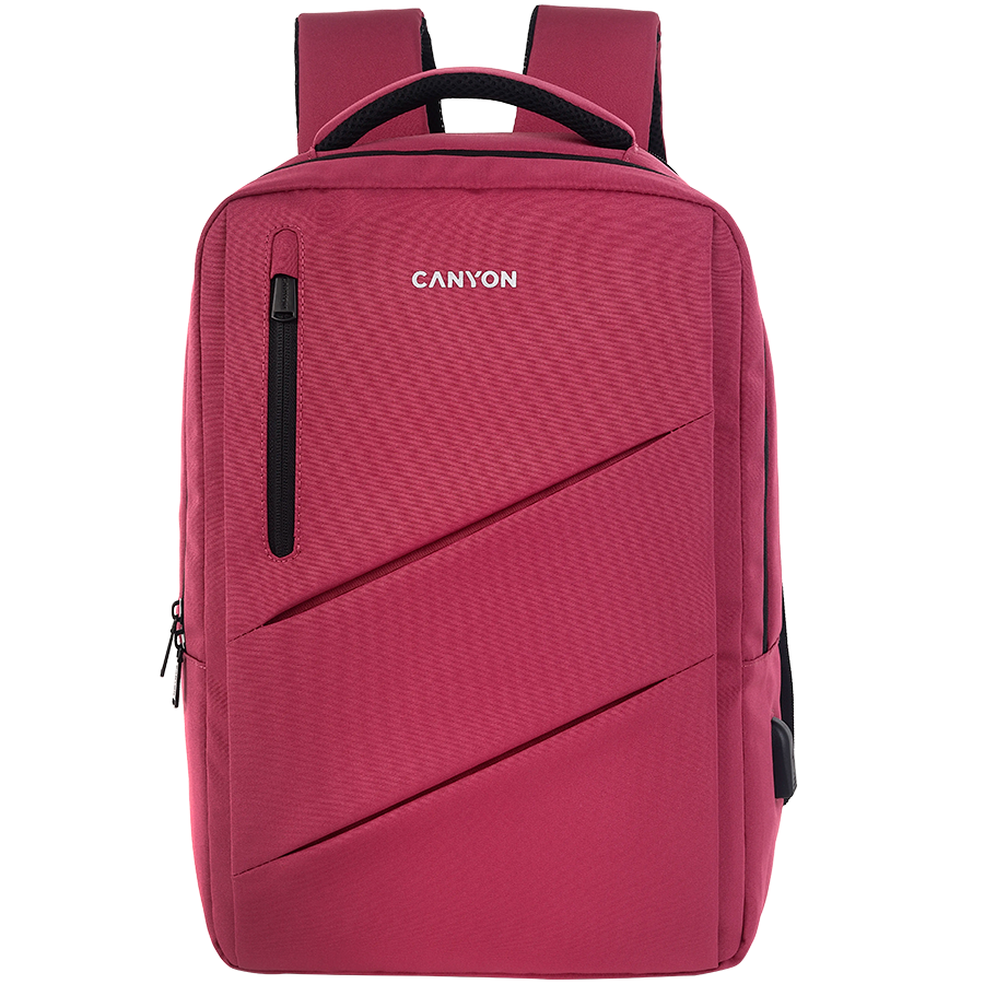 CANYON backpack BPE-5 Urban USB 15.6'' Red