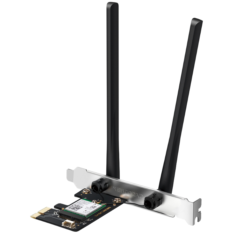 Mercusys MA80XE AX3000 Dual-Band Wi-Fi 6 Bluetooth PCI Express Adap...