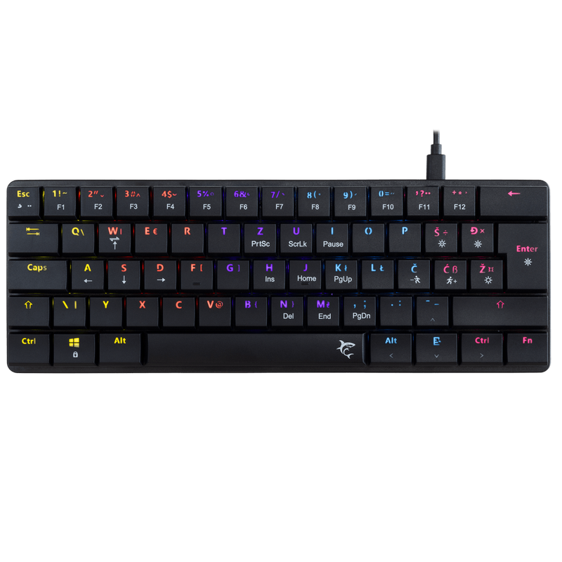 Tipkovnica White Shark Nagamaki GK-006112 Crna - HR Crveni  Prekidači