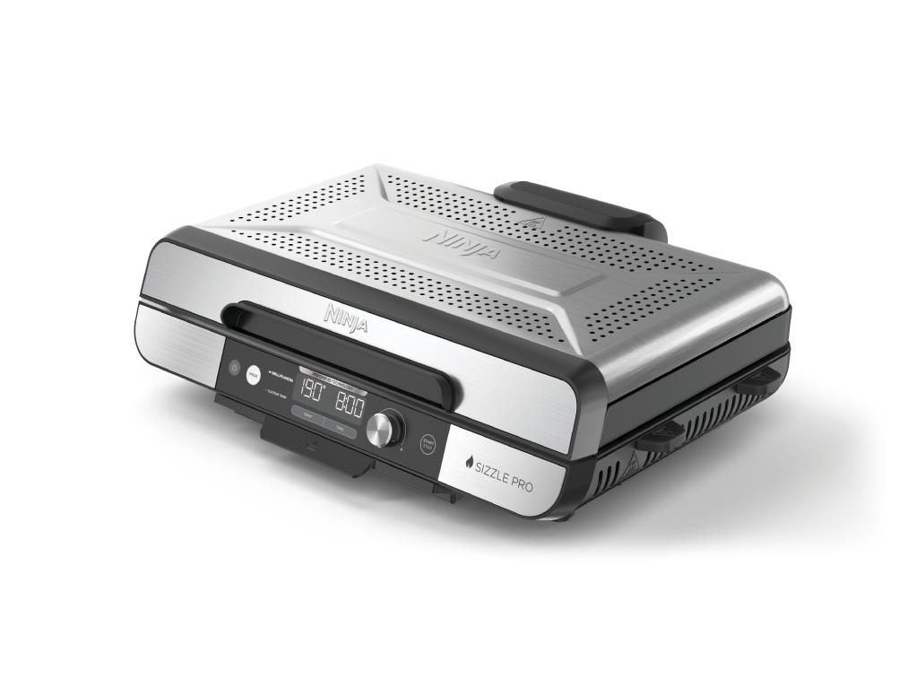 Ninja Sizzle XL rostilj plocadvije izmjenjive ploce,3 nacina kuhanja,120-260 stepeni,ProTemp iQ teh