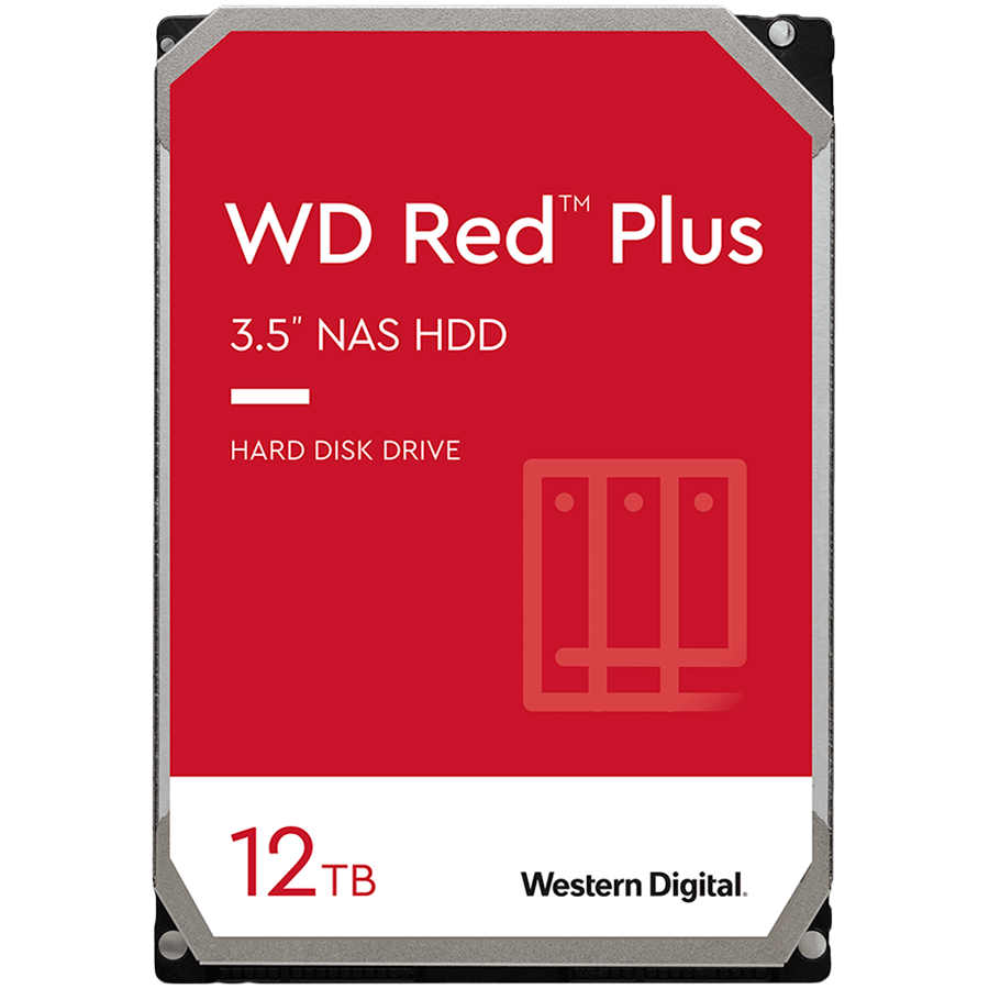 HDD NAS WD Red Plus (3.5'', 12TB, 512MB, 7200 RPM, SATA 6 Gb/s)