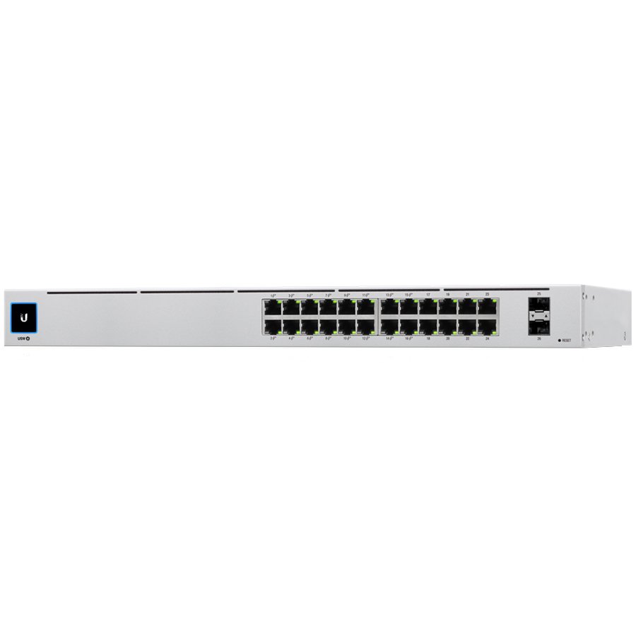 UBIQUITI Pro 24; (24) GbE ports; (2) 10G SFP+ ports; DC power backu...