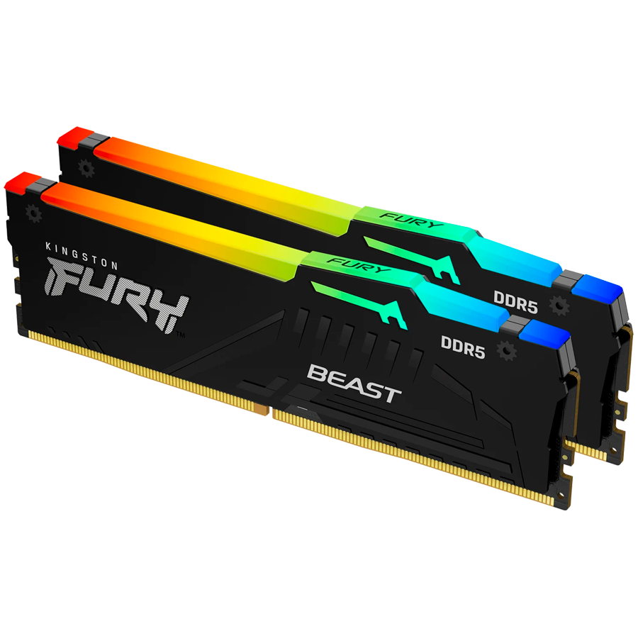 Kingston DRAM 64GB 6000MT/s DDR5 CL36 DIMM (Kit of 2) FURY Beast RG...