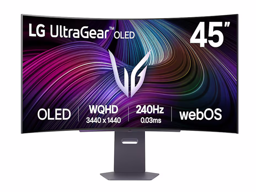 LG 45" WQHD OLED RGB Monitor800R, 3440x1440, 240Hz, 275cd0.03ms, DP, 2xHDMI, Type-C 65W, Speakers