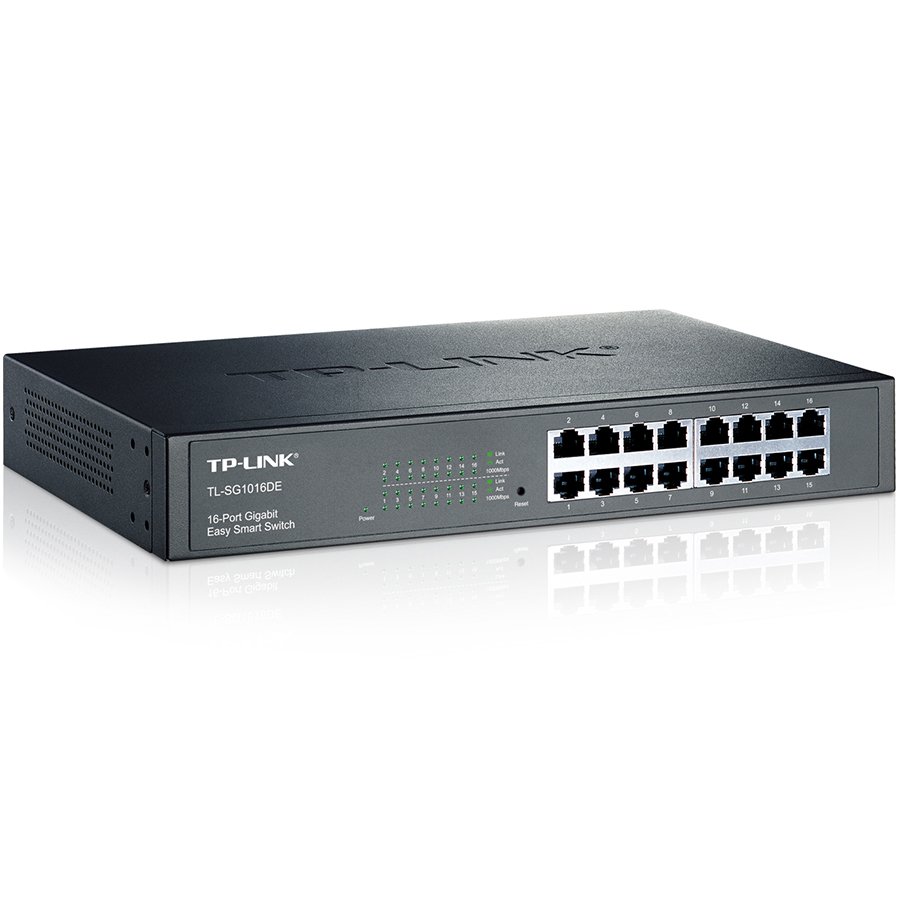 16-Port Gigabit Easy Smart Switch, 16 10/100/1000Mbps RJ45 ports, M...