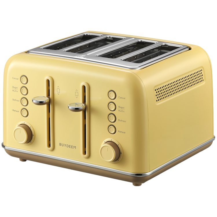 BUYDEEM 4 Slice Toaster, model DT640E, color Mellow Yellow, EU