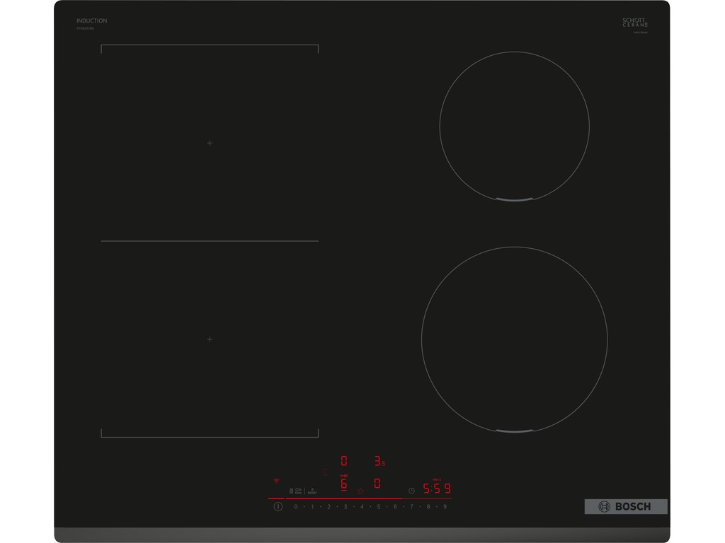BOSCH indukcijska ploča, Serie 6| bez okvira,CombZone Direct Select,  Gumb Favourite