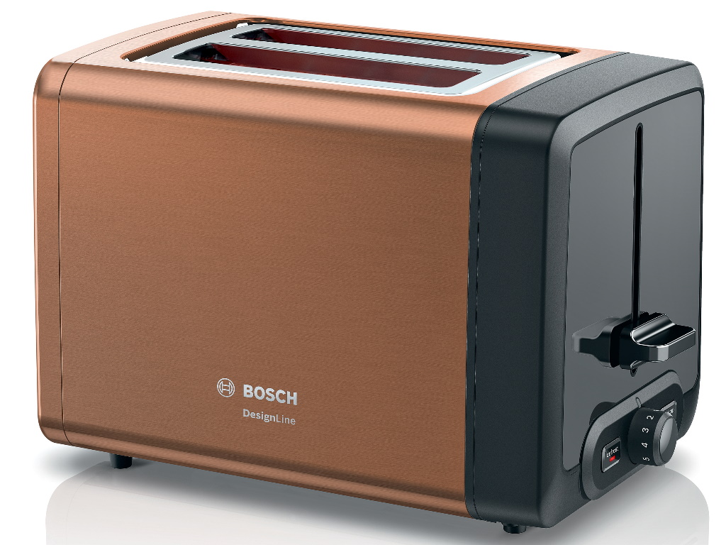 BOSCH Toster 2 kriške, DesignLine, Gold970 W