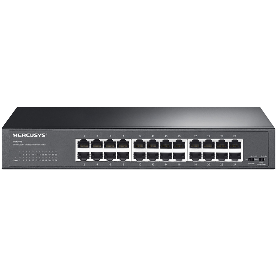 Mercusys MS124GS 24-Port Gigabit Desktop/Rackmount Switch, 24x Giga...