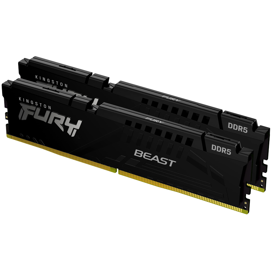 Kingston DRAM 16GB 5600MT/s DDR5 CL40 DIMM (Kit of 2) FURY Beast Bl...
