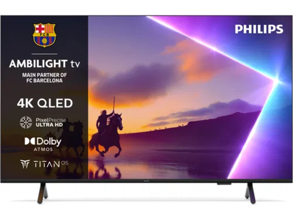 Philips TV QLED 75PUS8510/12- AMBILIGHT 4K QLED UHD TV- 189 cm (75'')- Titan OS Pametna platforma- P5 Image processor- Dolby ...