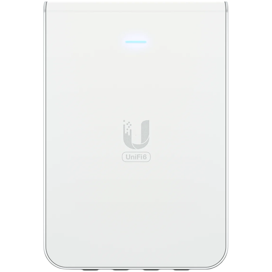 UniFi6 In-Wall. Wall-mounted WiFi 6 access point with a built-in Po...
