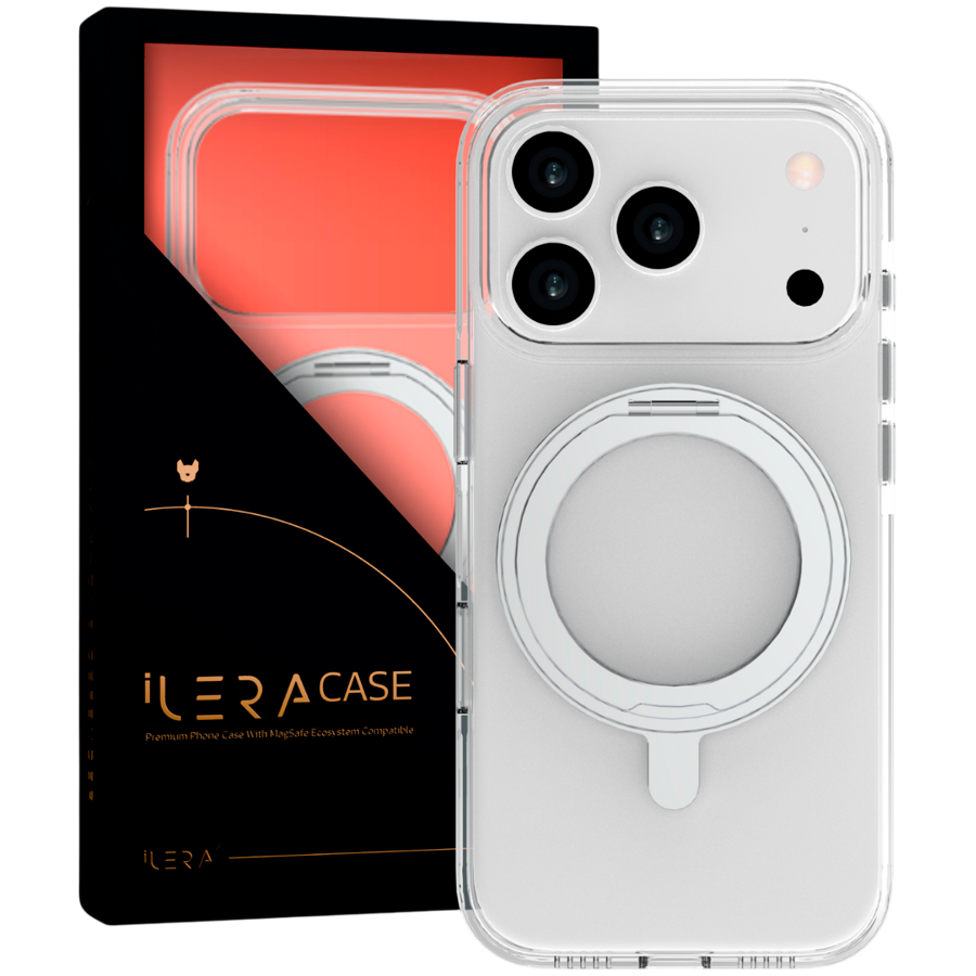 iLera MagStand Clear Case for iPhone 17 Pro