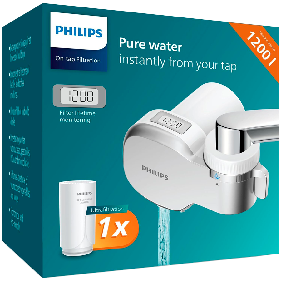 PHILIPS AWP3756P1/10 Filter za cesmu, Ultrafiltracija 99%, Digitaln...