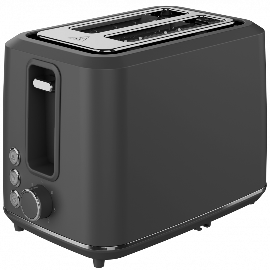 Electric Toaster, Grey, 220-240V, 50-60Hz, 920-1080W, 2 slots, 3 mo...