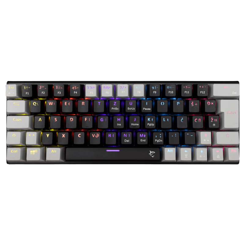 Tipkovnica White Shark Wakizashi 2 Crna - HR Crveni Prekidači