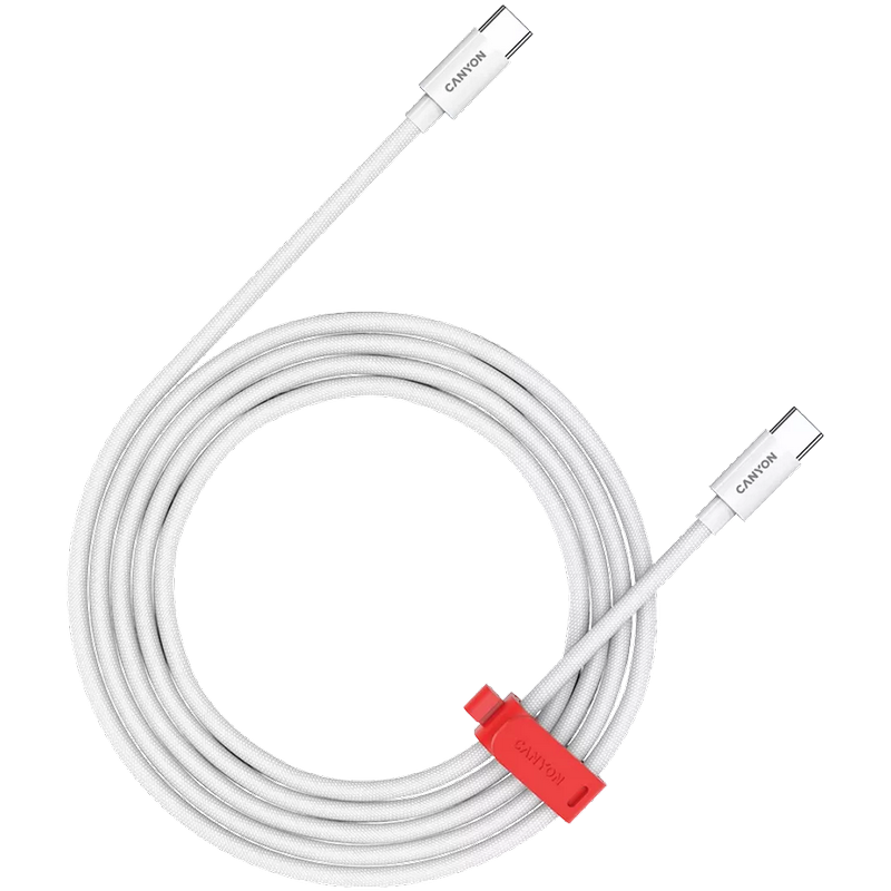  Kabel Canyon CC100AB C-C 100W Braided 1.2m Bijeli 