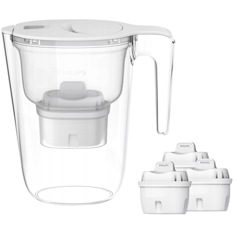 Bokal za filitriranje vode Philips AWP2933WHT4/10 (3 dodatna filter...