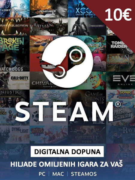 Steam gift card 10€ - Global