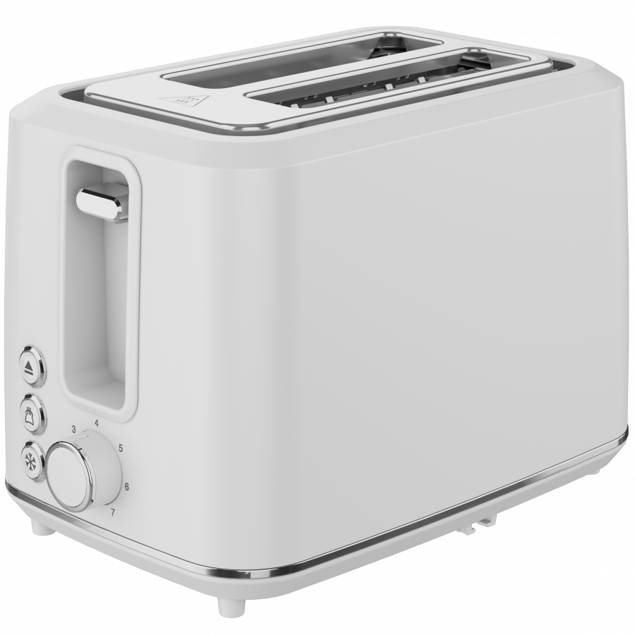 Electric Toaster, white, 220-240V, 50-60Hz, 920-1080W, 2 slots, 3 m...