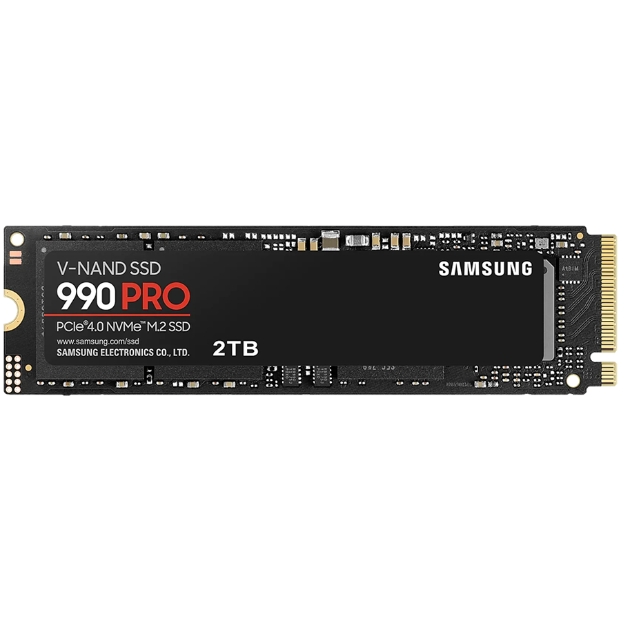 Samsung SSD 990 PRO 2TB NVMeM.2,PCIe Gen 4.0 x47450MB/s read,6900MB/s write