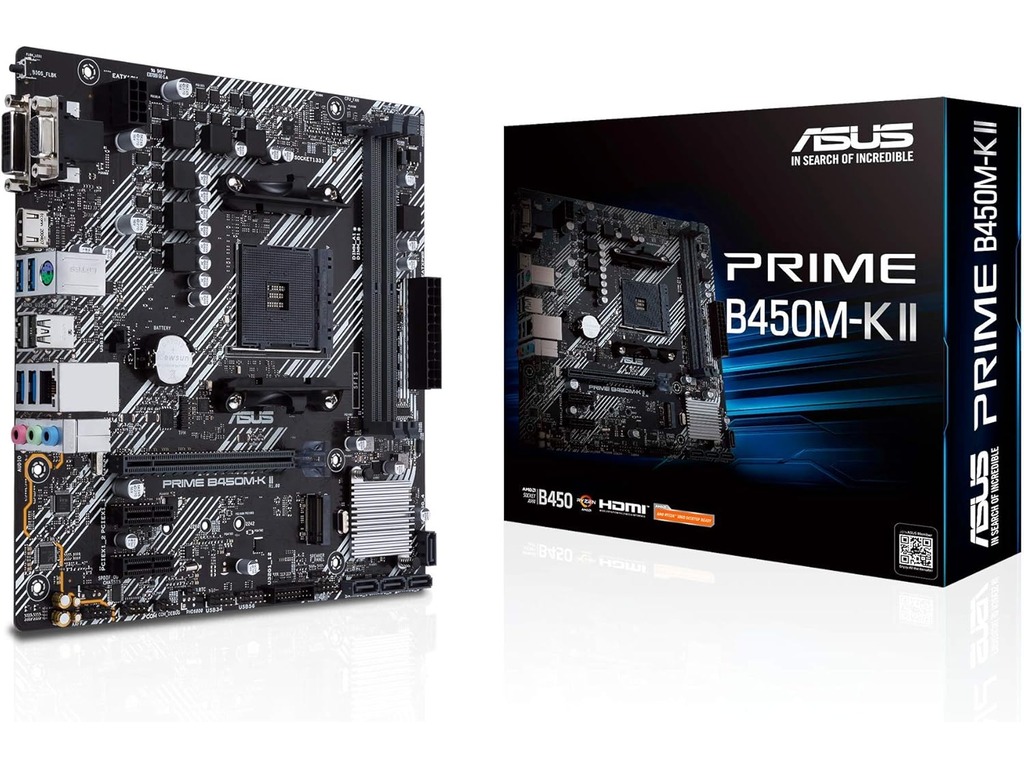 ASUS MB PRIME B450M-K II AMD B450;AM4;2xDDR4 VGA,DVI,HDMI;micro ATX