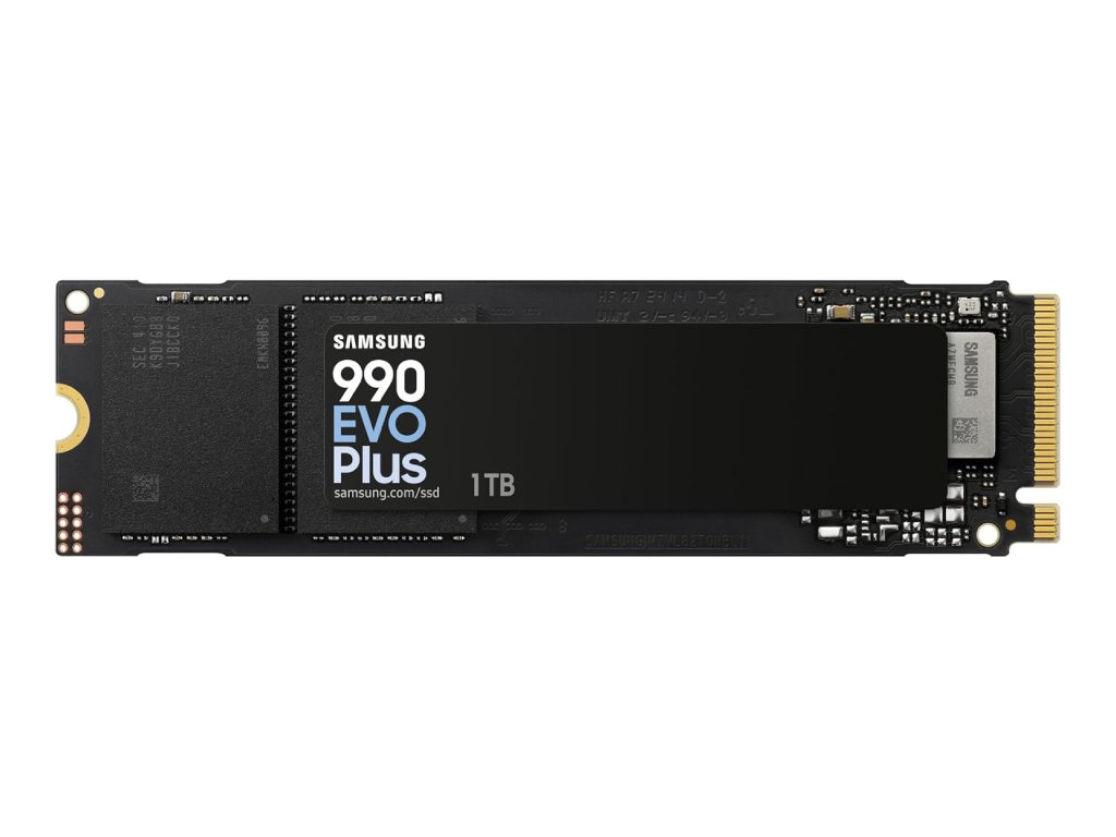 Samsung SSD 990 EVO PLUS 1TBNVMe M.2,PCIe 4.0 x47250MB/s read,6300MB/s write