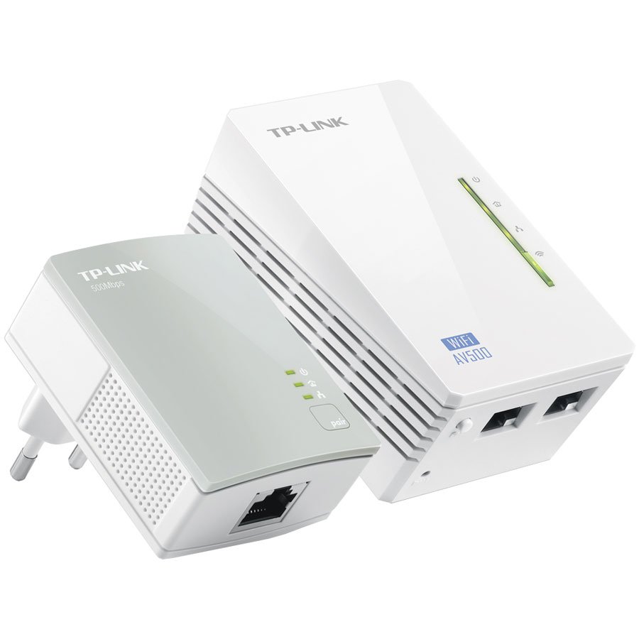 TP-Link TL-WPA4220 KIT AV600 Powerline Wi-FI  KIT,300Mbps at 2.4GHz...
