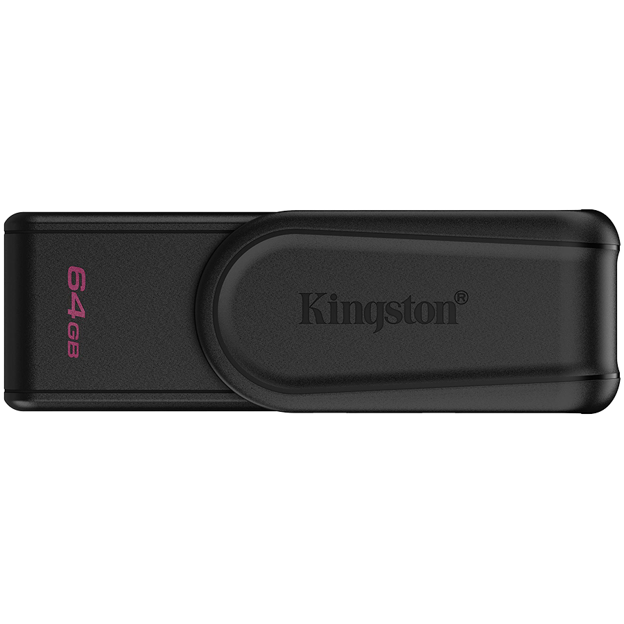 Kingston  64GB Portable USB 3.2 Gen 1 DataTraveler Exodia S (Black/...
