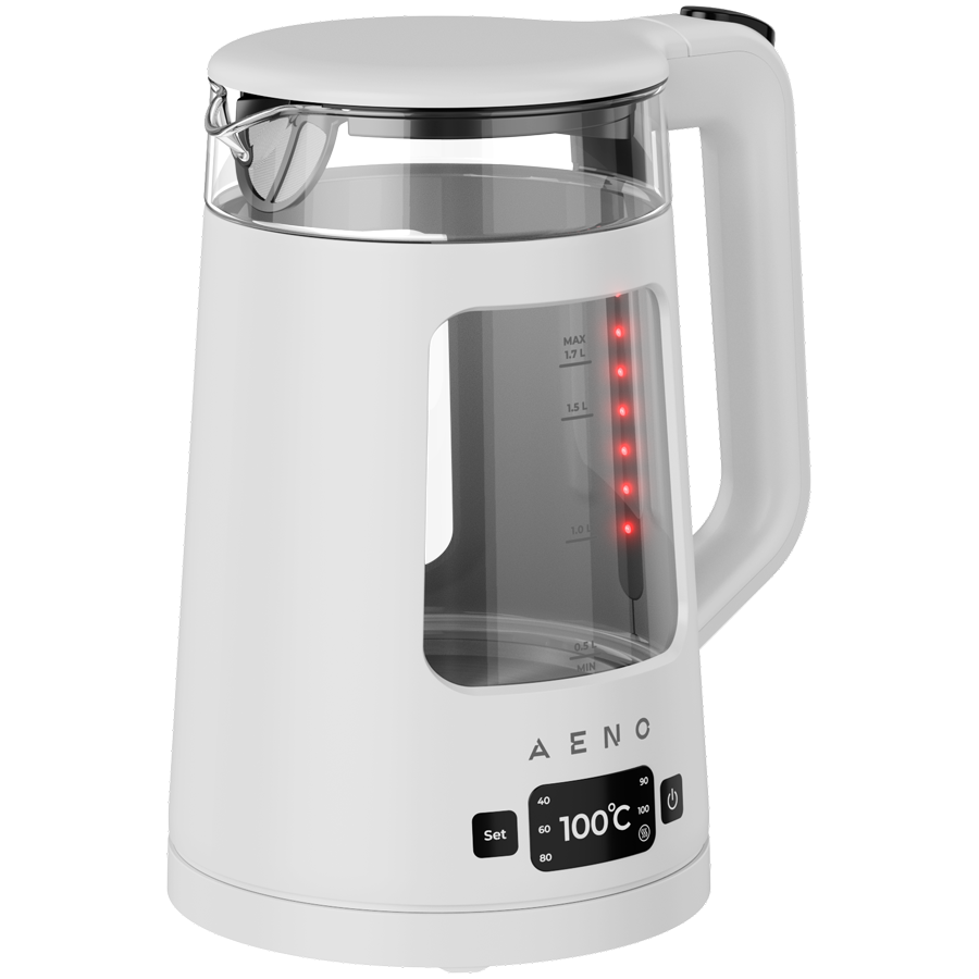 AENO Electric Kettle EK6: 1850-2200W, 2L, Strix, Square-shaped body...