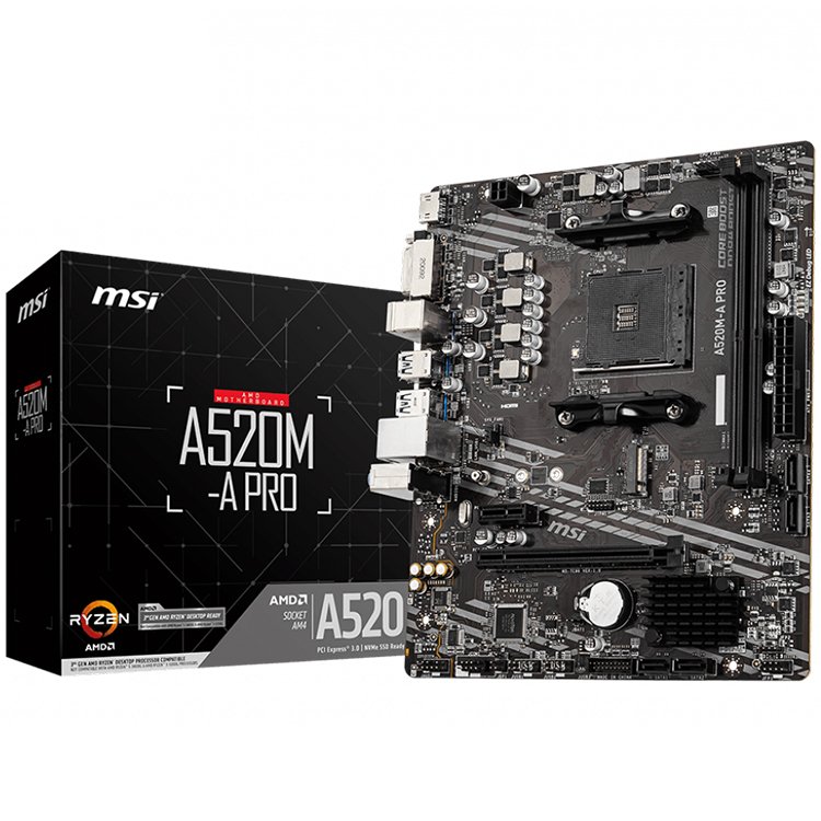 MSI Main Board Desktop A520M-A PRO ( ...