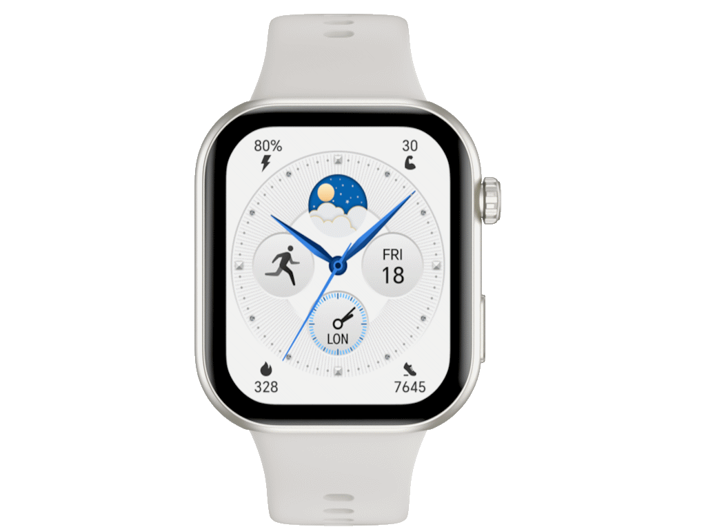 HONOR Choice Watch 2i White1.85 AMOLED, 14 days baterrylife, Bluetooth call, 109 Sports type