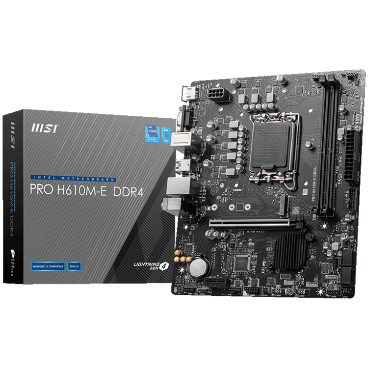 MSI PRO H610M-E DDR4, Micro-ATX, Soc ...