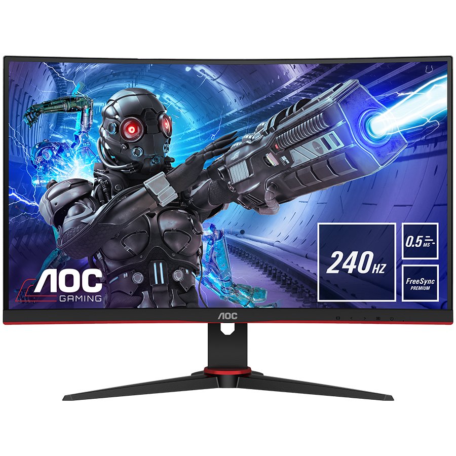 AOC Monitor LED C32G2ZE 32” Gaming Curved 240Hz (31.5“, 16:9, 1920x...