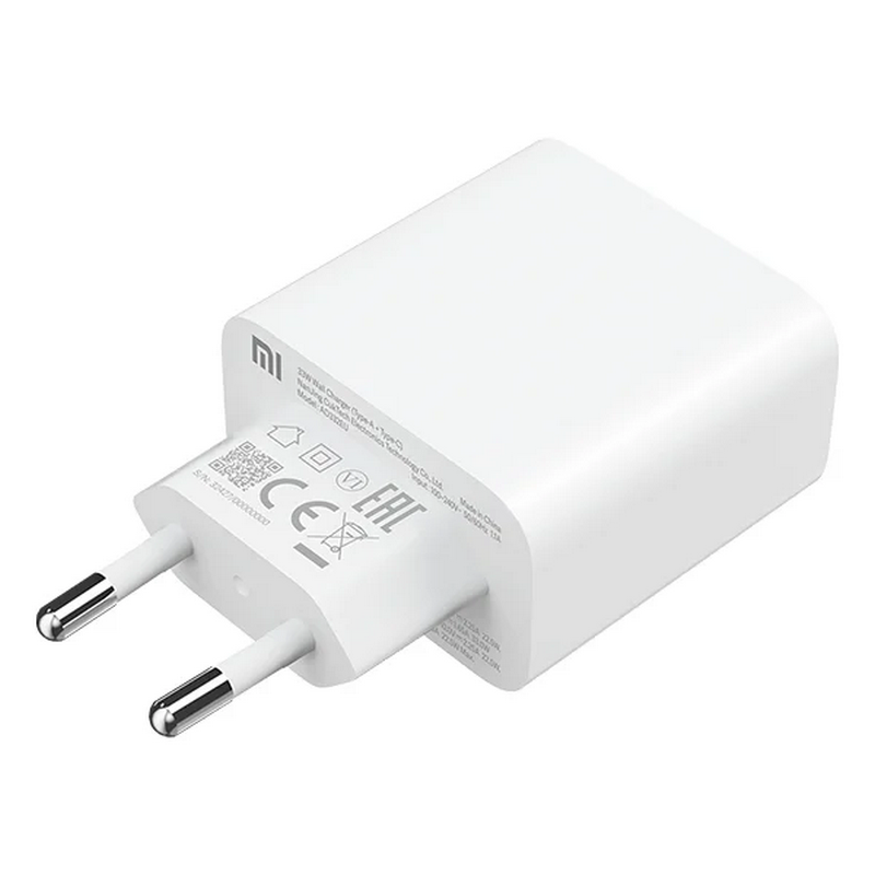  Adapter Xiaomi Mi 33W Wall Charger (Type-A + Type-C) Bijeli  