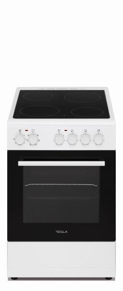 TESLA Šporet CV5400SW4x zone; bez poklopca; 6x Funk; Ventilator; Čišćenje parom; BIJELI