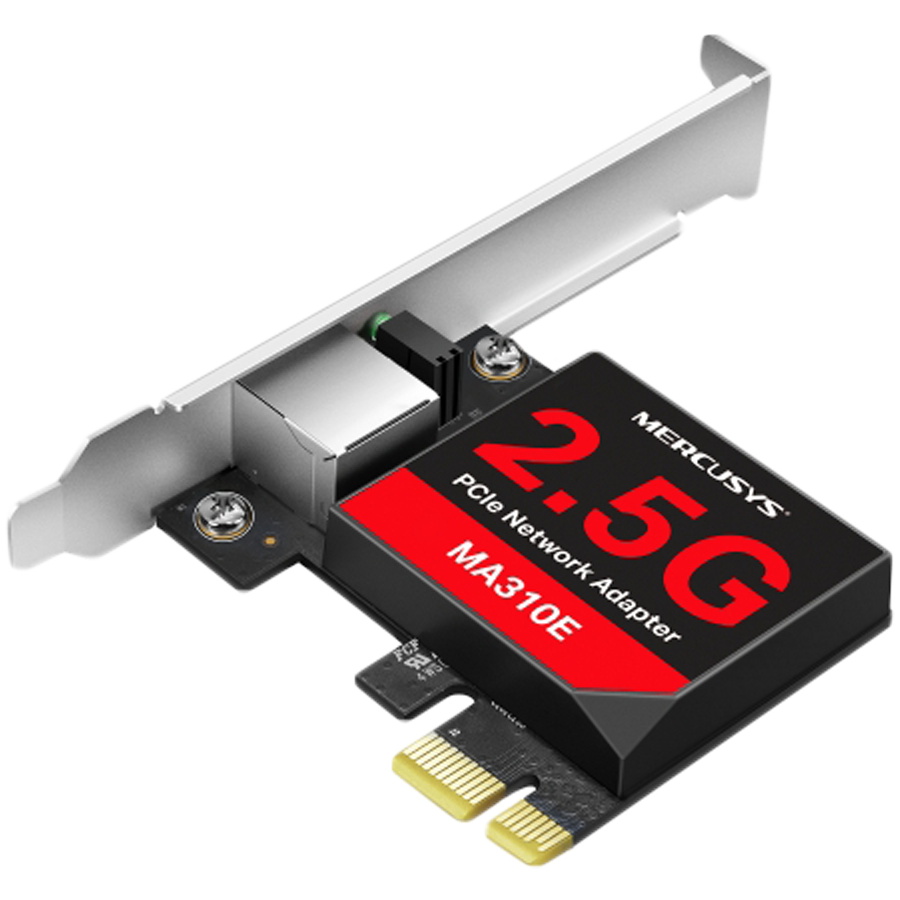Mercusys MA310E 2.5 Gigabit PCIe Network Adapter, 2.5 Gbps, 1x PCI ...