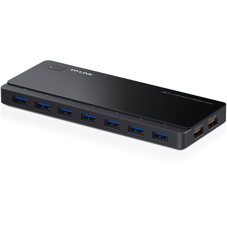 7 ports USB 3.0 Hub with 2 power charge ports (2.4A Max), Desktop, ...